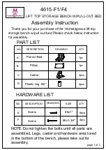 Homelegance 4615-F4 Assembly Instruction предпросмотр