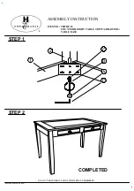 Предварительный просмотр 2 страницы Homelegance 5803RF-36 Assembly Instruction