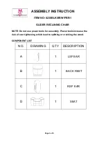 Предварительный просмотр 1 страницы Homelegance 8230BLK Assembly Instruction