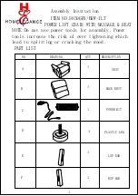 Homelegance 9859GRY-1LT Assembly Instruction preview