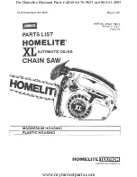 Preview for 1 page of Homelite 24923 Part List Manual