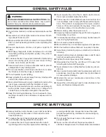 Preview for 3 page of Homelite BACKPACKER II UT08072 Operator'S Manual