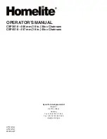 Предварительный просмотр 40 страницы Homelite CSP3816 Operator'S Manual