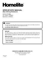 Preview for 22 page of Homelite Easy Reach UT20044A Operator'S Manual