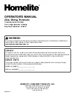 Preview for 22 page of Homelite Easy Reach UT20777 Operator'S Manual