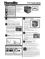 Предварительный просмотр 2 страницы Homelite HG1800 series Quick Start Manual