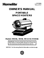 Предварительный просмотр 1 страницы Homelite HH110 Owner'S Manual