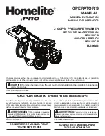 Homelite HL80923 Operator'S Manual preview