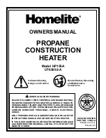 Preview for 1 page of Homelite HP155A Owner'S Manual