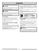 Preview for 11 page of Homelite MightyLite UT08550 Operator'S Manual