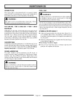 Preview for 16 page of Homelite MightyLite UT08550 Operator'S Manual