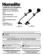 Homelite MightyLite UT21006 Operator'S Manual preview