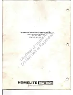 Предварительный просмотр 20 страницы Homelite super 2 Service Manual