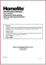 Предварительный просмотр 22 страницы Homelite UT 13127 Operator'S Manual