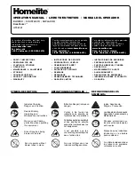 Homelite UT08121 Operator'S Manual preview