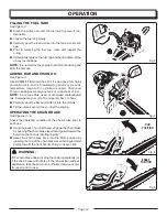 Preview for 12 page of Homelite UT10517 Operator'S Manual