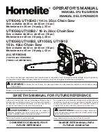 Homelite UT10540 -  S Operator'S Manual preview