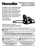 Homelite UT10548 Operator'S Manual preview