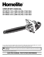 Homelite UT10927D Operator'S Manual preview