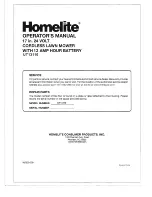 Предварительный просмотр 20 страницы Homelite UT13110 Operator'S Manual