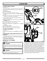 Preview for 12 page of Homelite UT21566 Operator'S Manual