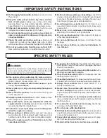 Предварительный просмотр 8 страницы Homelite UT40530 Operator'S Manual