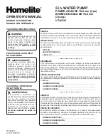 Preview for 64 page of Homelite UT40530 Operator'S Manual