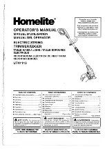 Предварительный просмотр 1 страницы Homelite UT41113 Operator'S Manual