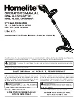 Homelite UT41120 Operator'S Manual preview