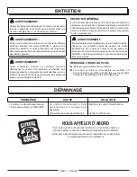 Preview for 19 page of Homelite UT42100 Operator'S Manual