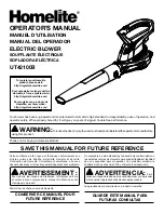 Homelite UT42100B Operator'S Manual preview