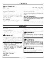 Preview for 9 page of Homelite UT42121 Operator'S Manual