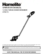 Homelite UT44170 Operator'S Manual preview