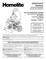 Предварительный просмотр 1 страницы Homelite UT80546 Operator'S Manual