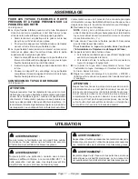 Предварительный просмотр 30 страницы Homelite UT80720 Operator'S Manual