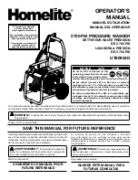 Homelite UT80953D Operator'S Manual предпросмотр