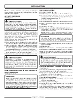 Preview for 28 page of Homelite UT80993 SERIES Operator'S Manual