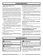 Preview for 44 page of Homelite UT80993 SERIES Operator'S Manual