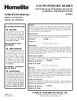 Preview for 48 page of Homelite UT80993 SERIES Operator'S Manual