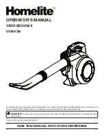 Homelite YARD BROOM II UT08512B Operator'S Manual preview