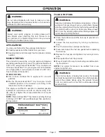 Preview for 9 page of Homelite YARD BROOM II UT08514 Operator'S Manual