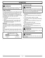 Preview for 8 page of Homelite ZR08110 Operator'S Manual