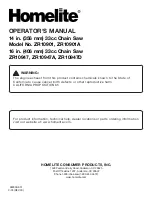 Preview for 36 page of Homelite ZR10901 Operator'S Manual