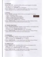 Preview for 15 page of Homemaker EM925ENV Instruction Manual