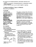 Preview for 4 page of Homemaker EM925EYP Instruction Manual