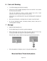 Предварительный просмотр 8 страницы Homemaker KYT-12-YS-02 User Manual