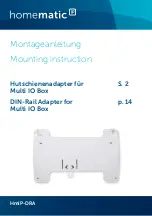 Homematic IP HmIP-DRA Mounting Instruction предпросмотр