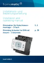 Предварительный просмотр 1 страницы Homematic IP HmIP-DRDI3 Installation And Operating Manual