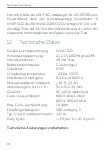 Предварительный просмотр 22 страницы Homematic IP HmIP-SLO Mounting Instruction And Operating Manual