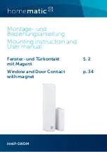 Homematic IP HmIP-SWDM Mounting Instruction And User Manual предпросмотр